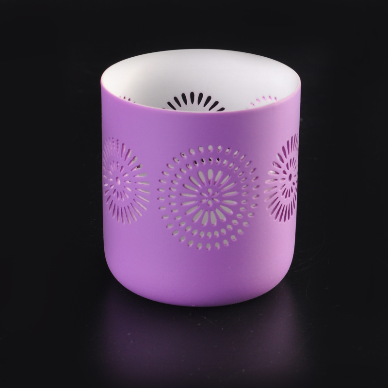 Novo padrão cerâmica votivas titular vela jarros