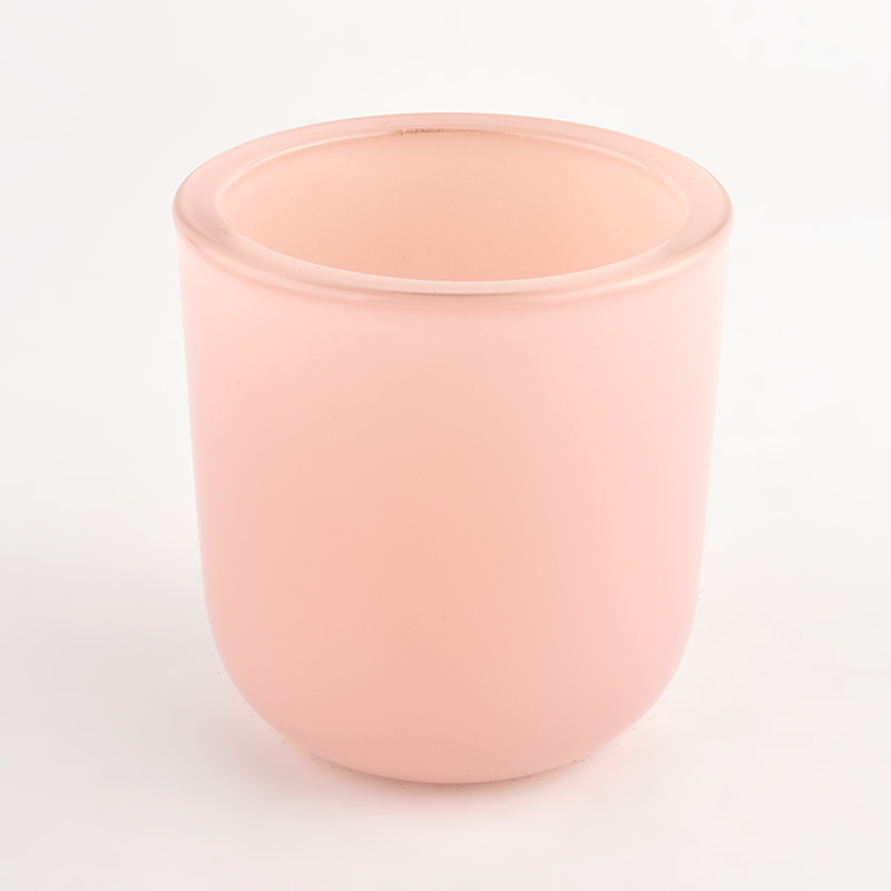流行的10盎司12盎司粉红色定制玻璃蜡烛罐供应商