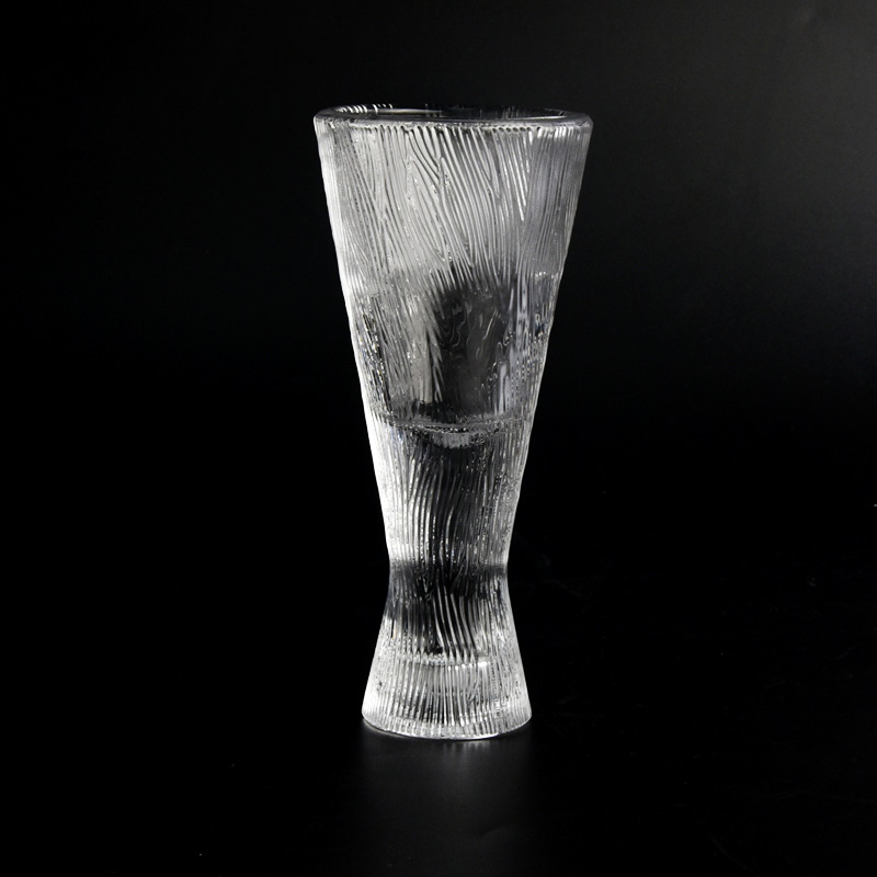 Popular 200 ml de bougeoir en verre transparent pour le grossiste de décoration intérieure