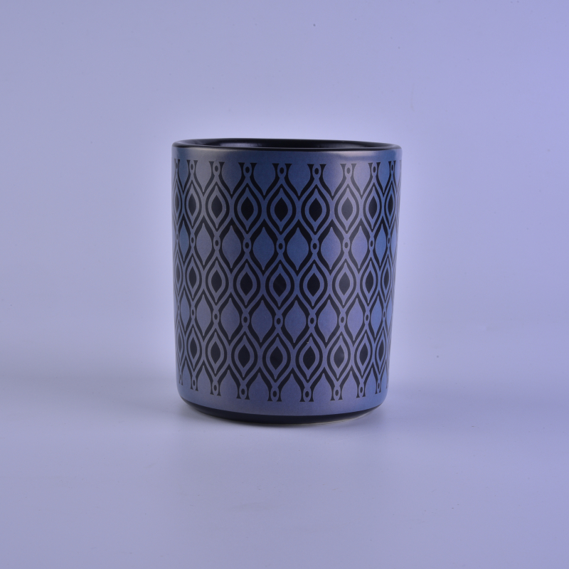 Popularne klasyczny szal wzór na ceramicznej świecznik