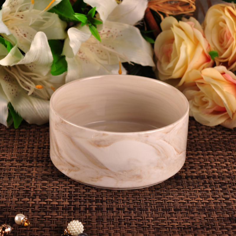 Popular marble candle container for wholesale