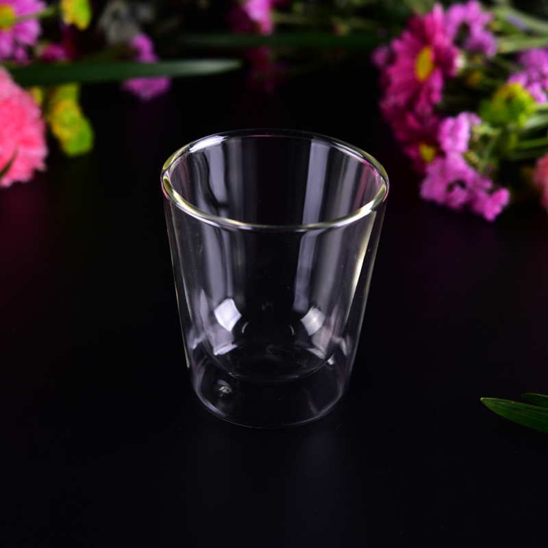 Populäre Art V-Form klares doppeltes Wandglas für Großverkauf