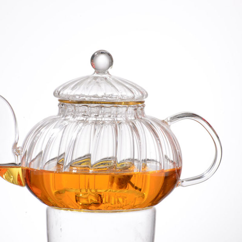 Cadeau promotionnels personnalisés chaleur Tea Pot verre résistant avec du thé Filtre / Infuser