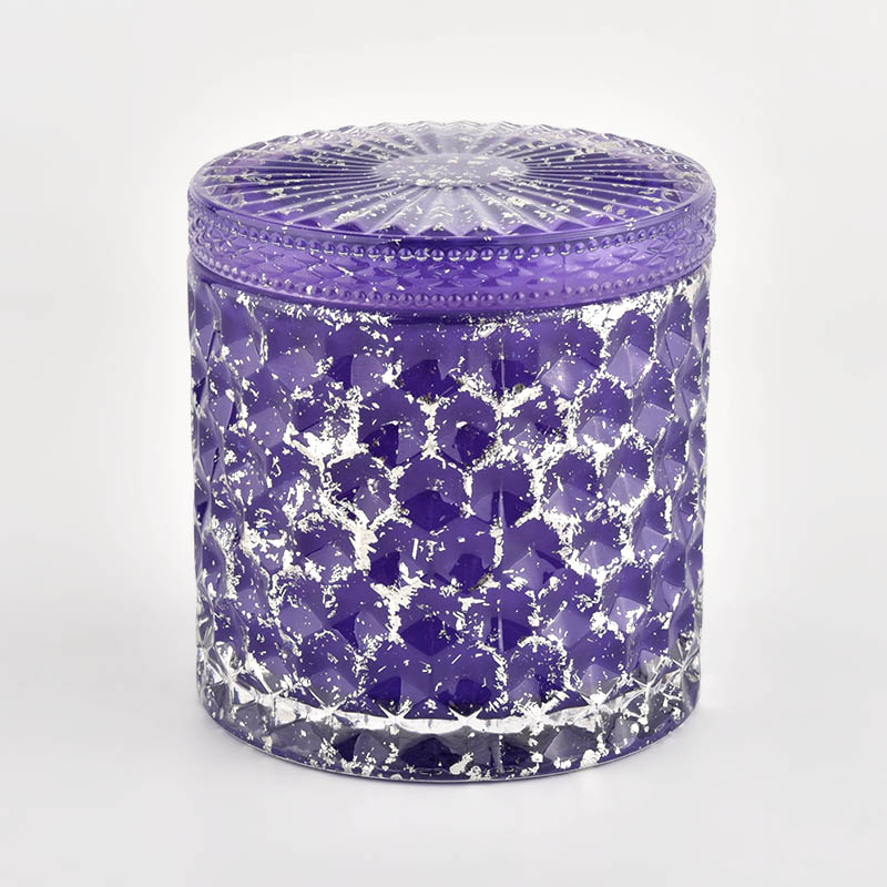 Purple Christmas Wholesale Lilin Membuat Vesselsin Bulk dengan Lid