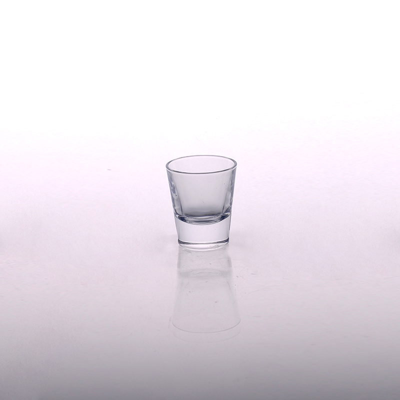 Whisky reutilizable fondo grueso vidrio de tiro Copa de ron y licor