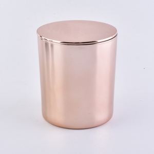 玫瑰金玻璃蜡烛罐