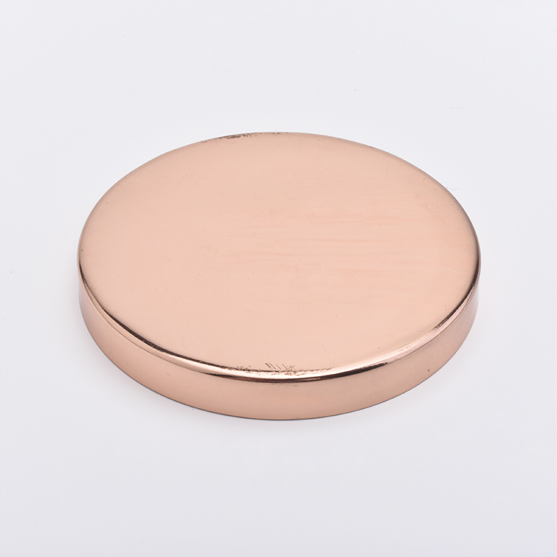 Rose Gold Metal Lantern Jar Lids Untuk bahan keluli tahan karat