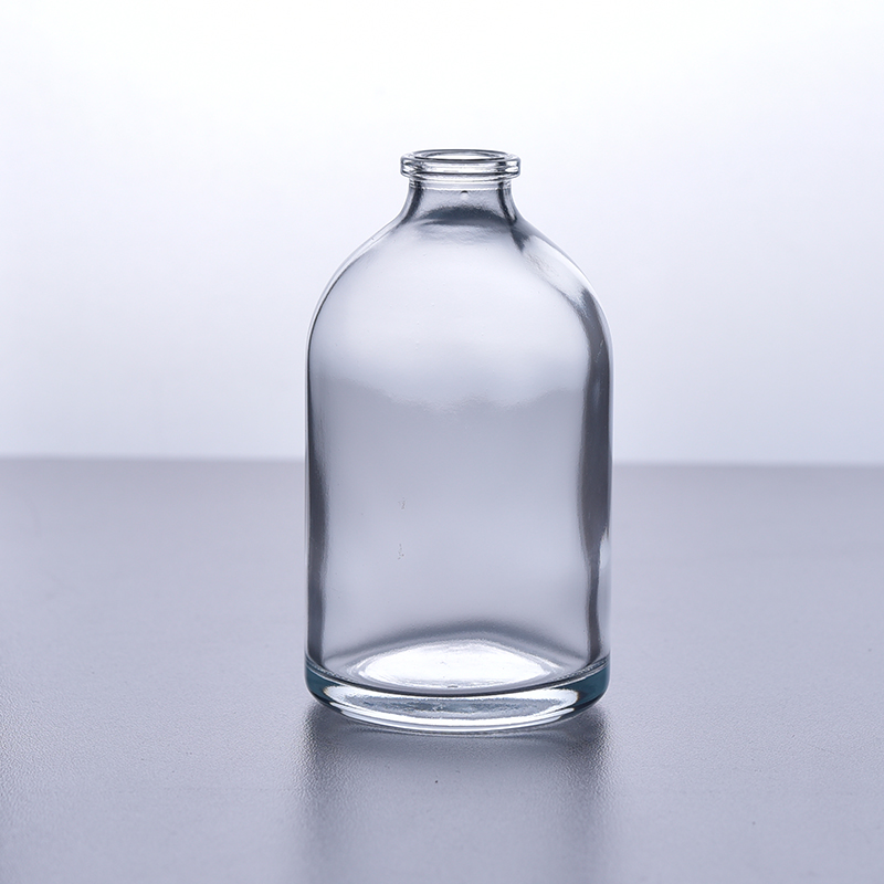 Botella de perfume redonda de vidrio para comestic