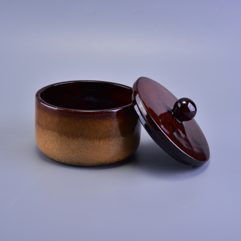 Jarra de cerámica perfumada con tapa