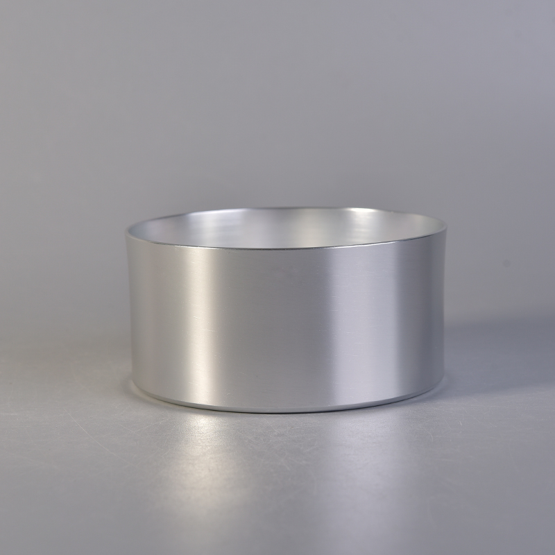 Silber Aluminium Kerzenhalter aus Metall