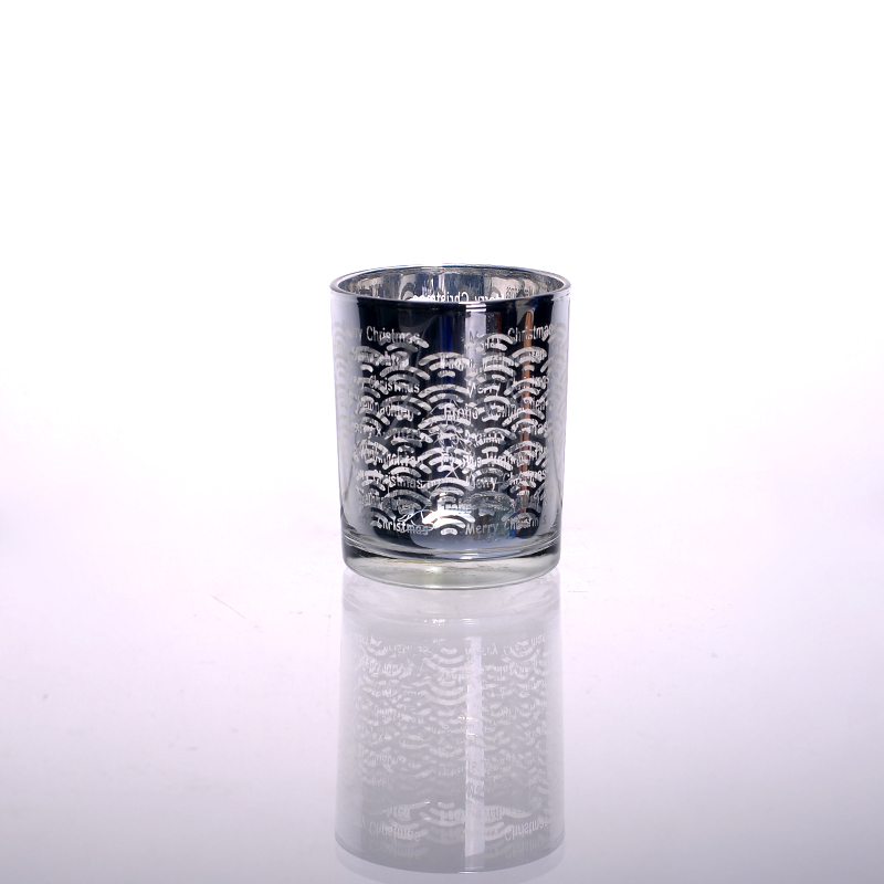 Silber elektroPlatte Kerzenhalter aus Glas