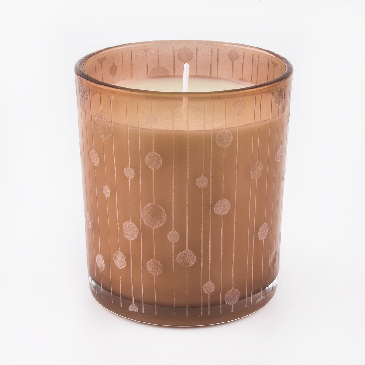 Décorations spéciales Bocaux en verre brun ambré pour la fabrication de bougies