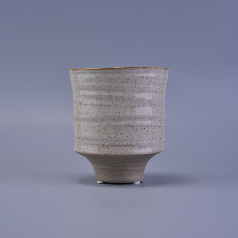 Speciale forma rotonda portacandele in ceramica