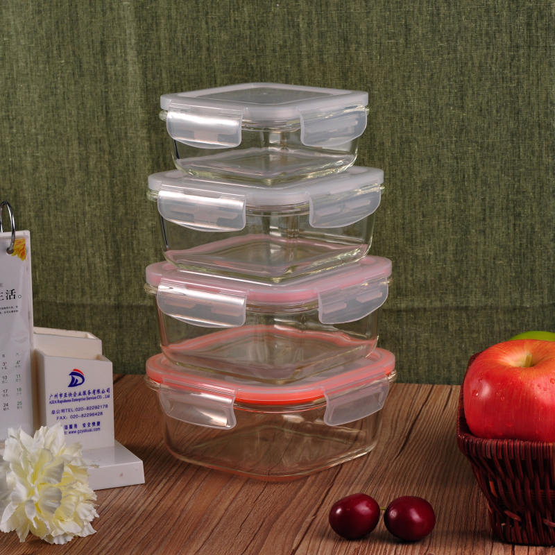 Square Pyrex Sealed Glass Food Container