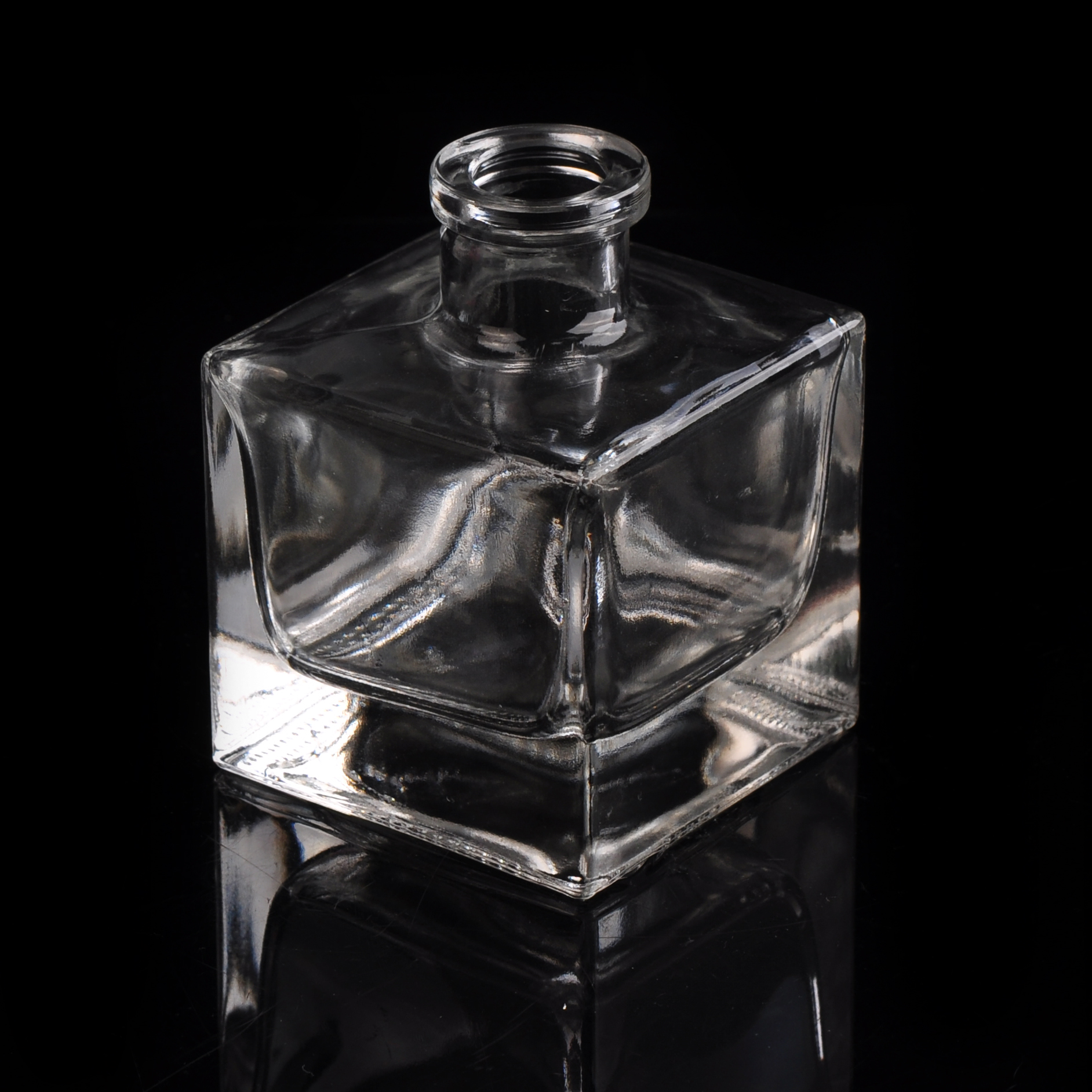 Perfume cristalino Plaza molde botella botella de perfume de 120ml