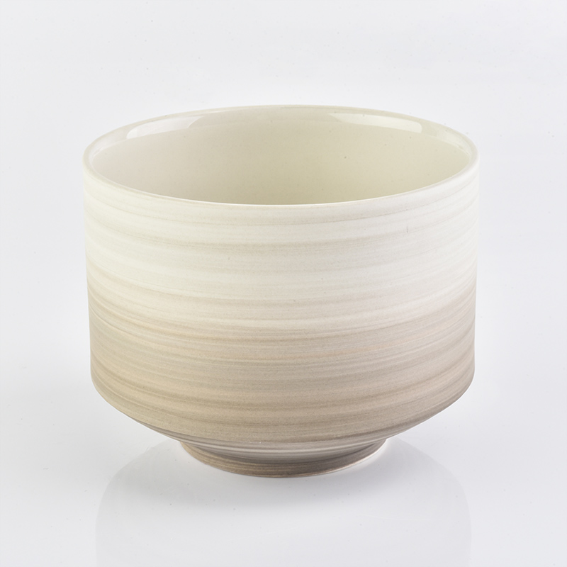 Sonnige Luxus 16oz Zylinder Keramik Kerzenhalter Wohnkultur