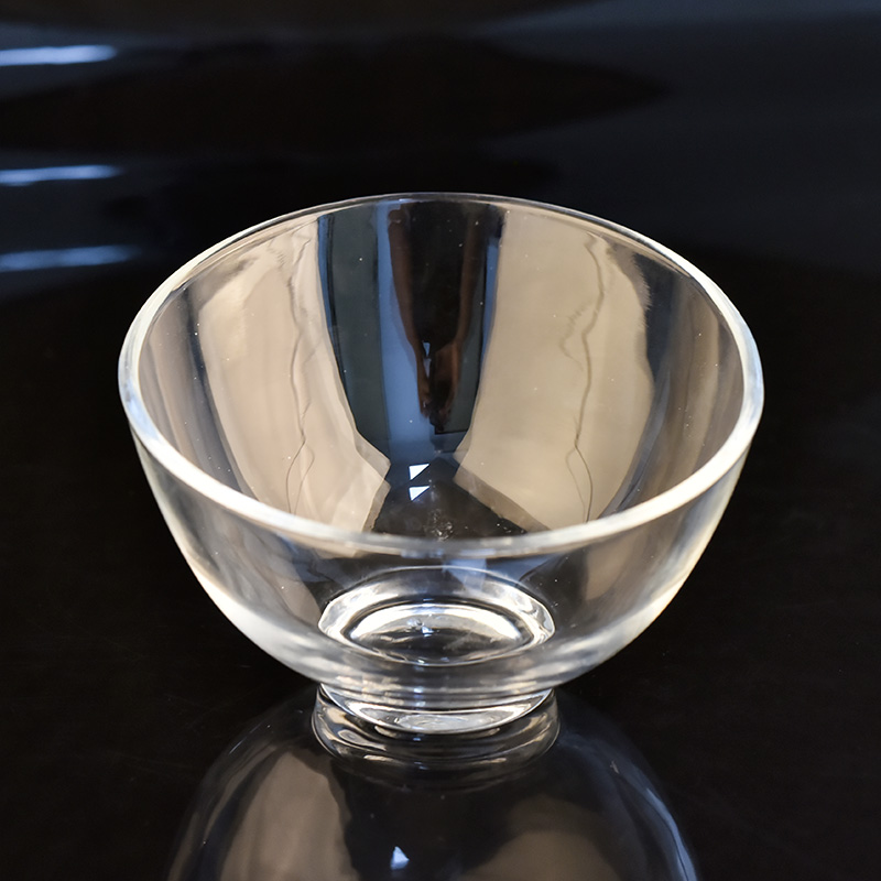 Suministre un exclusivo tazón de vela de vidrio de 13 oz para piezas de decoración del hogar de cera de soja