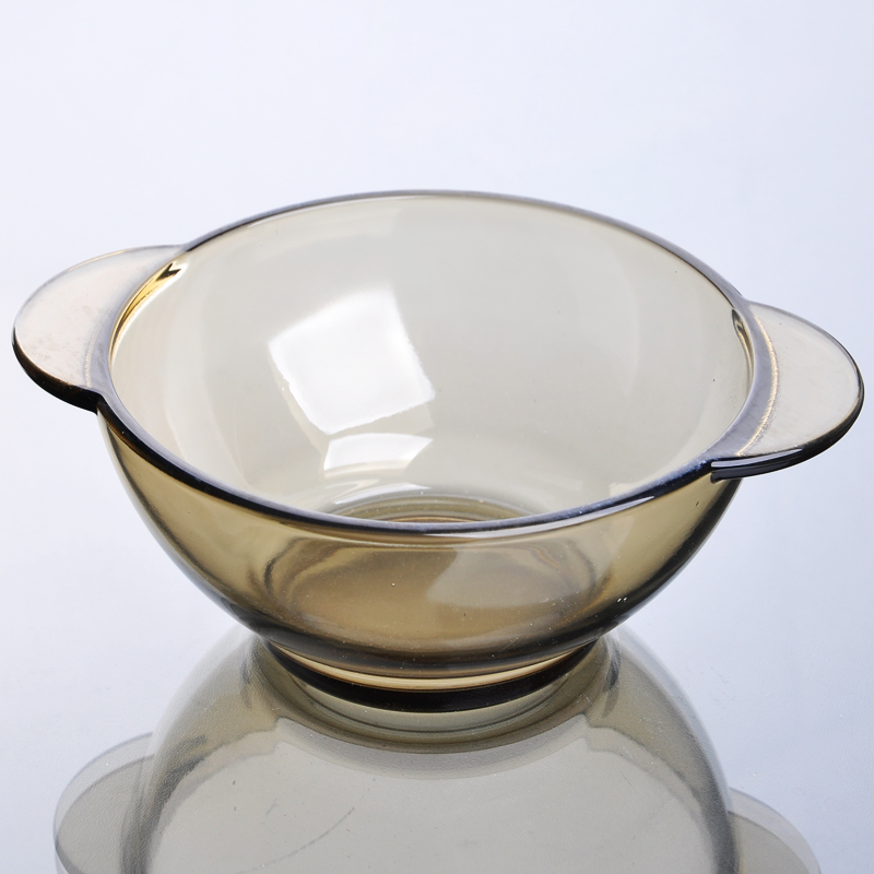 喷色圆形280ml透明玻璃碗