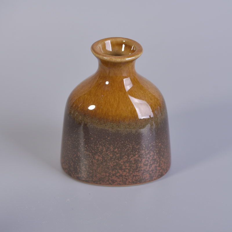 Transmutation glaze finish ceramic diffuser bottles
