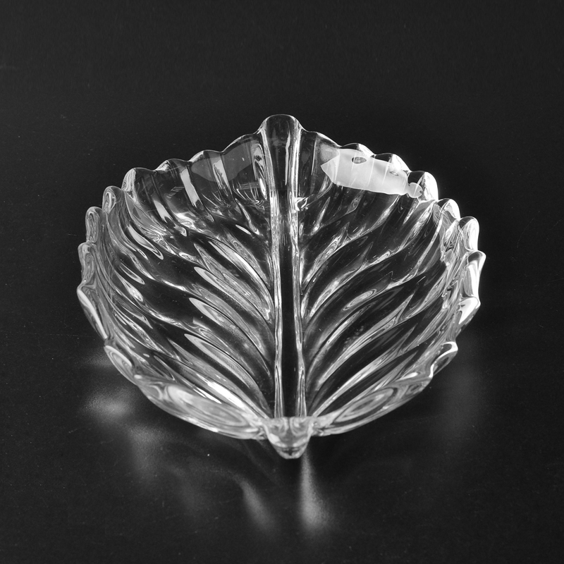 Daun yang unik Reka bentuk kaca plat