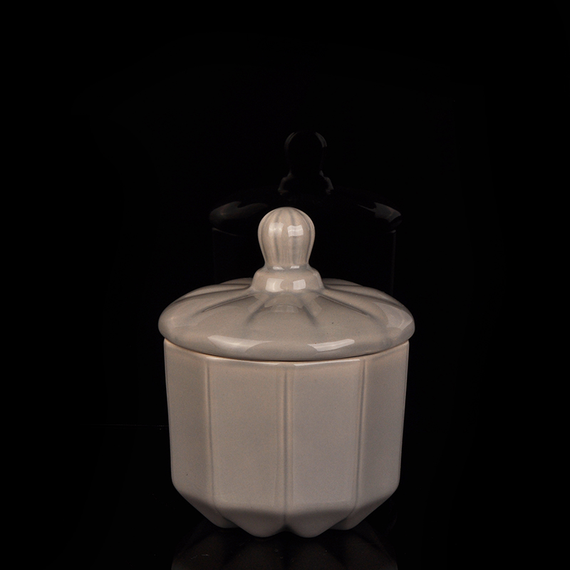 Suporte de vela de cerâmica porcelian novo design