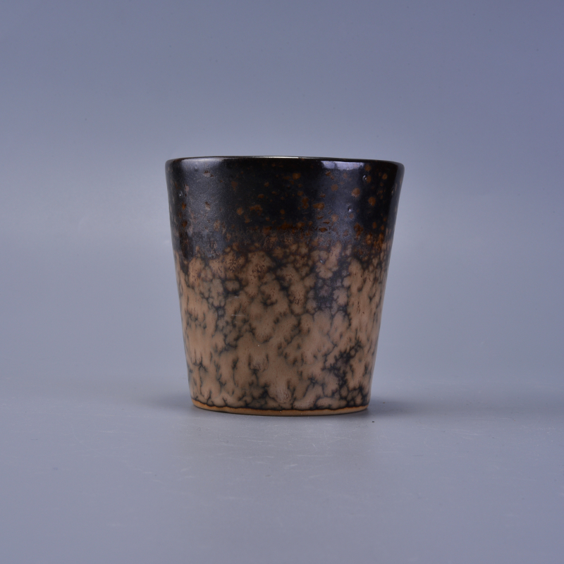 trasmutazione Design unico smalto portacandele in ceramica
