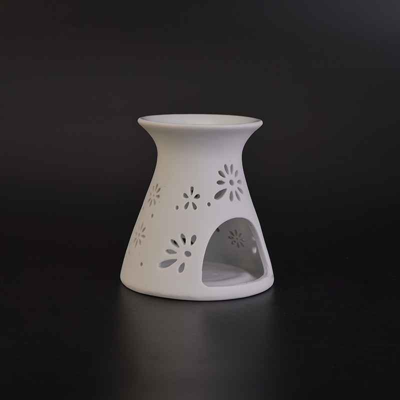 Einzigartiges hellow aus Handmade White Ceramic Aroma Burner für Air Fresh
