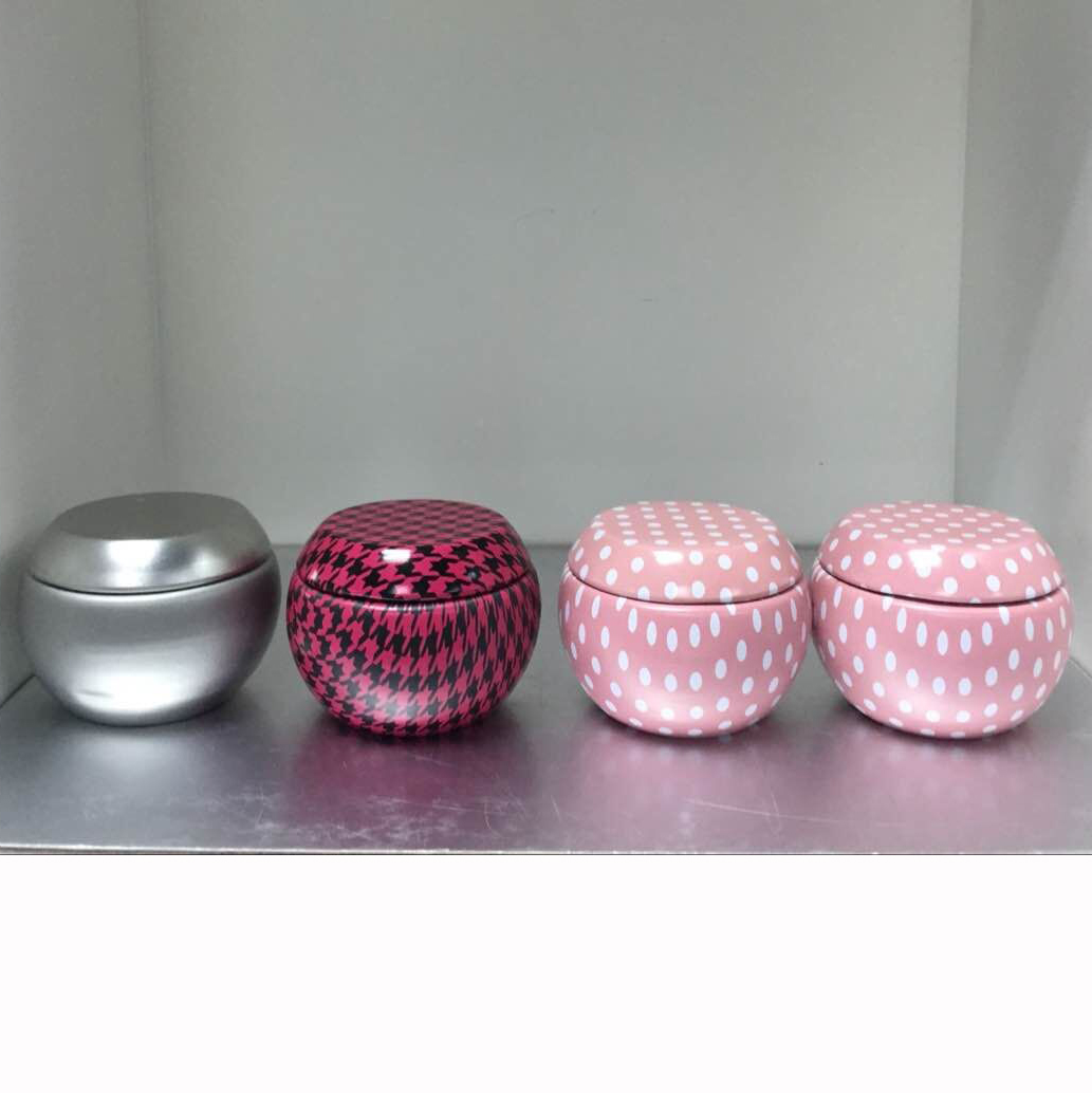 Großhandel 2 Unzen Mini-Zinn-Box Teelicht Kerzenhalter