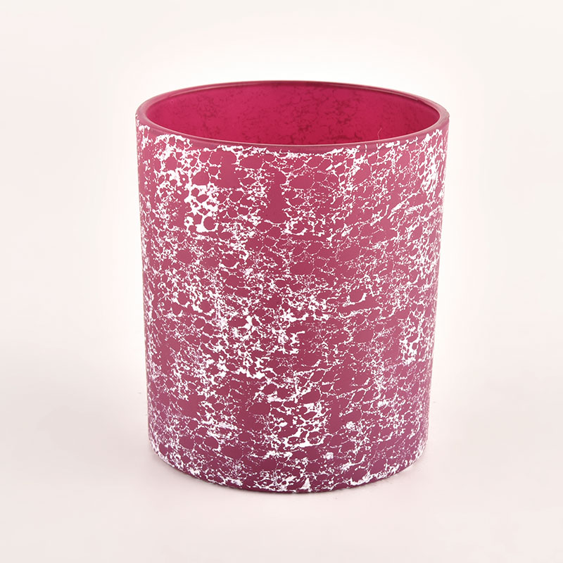 Vente en gros de 300 ml de bougie en verre rose de profondeur décor de la maison