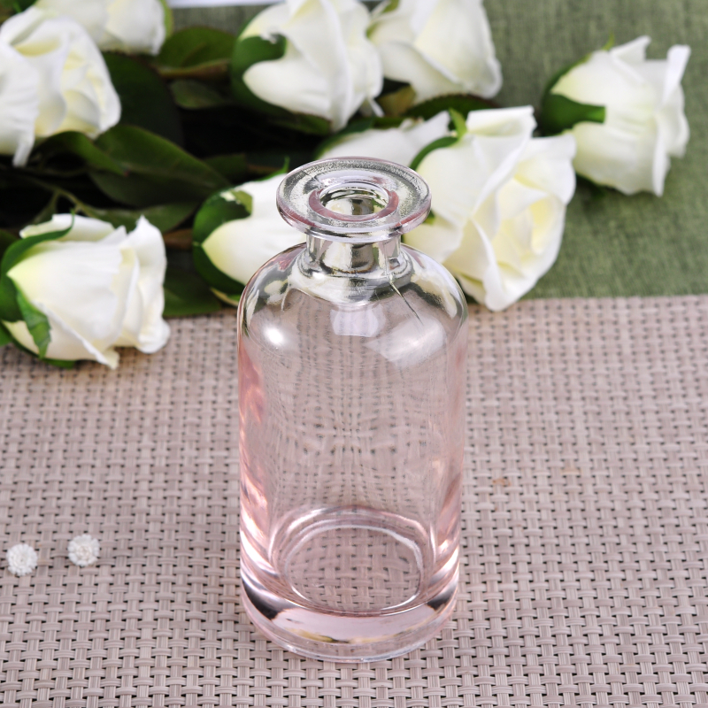 Wholesale Pink Color Glass Diffuser Fragrance Bottles