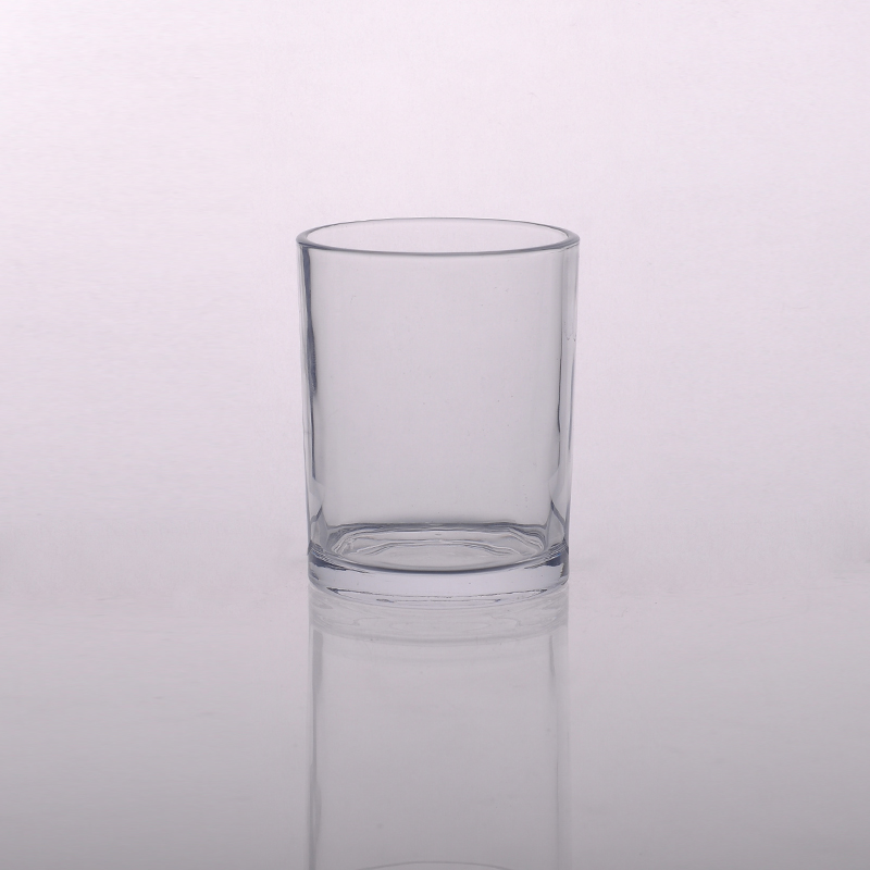 Vente en gros verre transparent remplacer pour bougie faisant titulaire