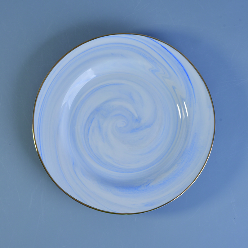 Wholesale colorful round plate ceramic
