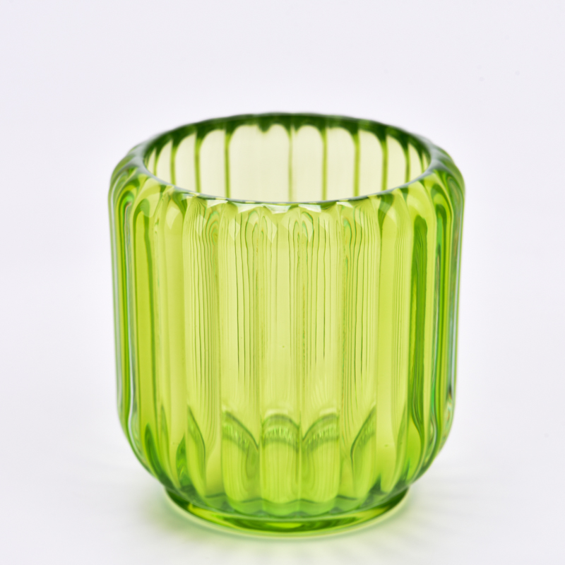 Diseño de rayas al por mayor Jares de velas perfumadas para velas con decoración del hogar