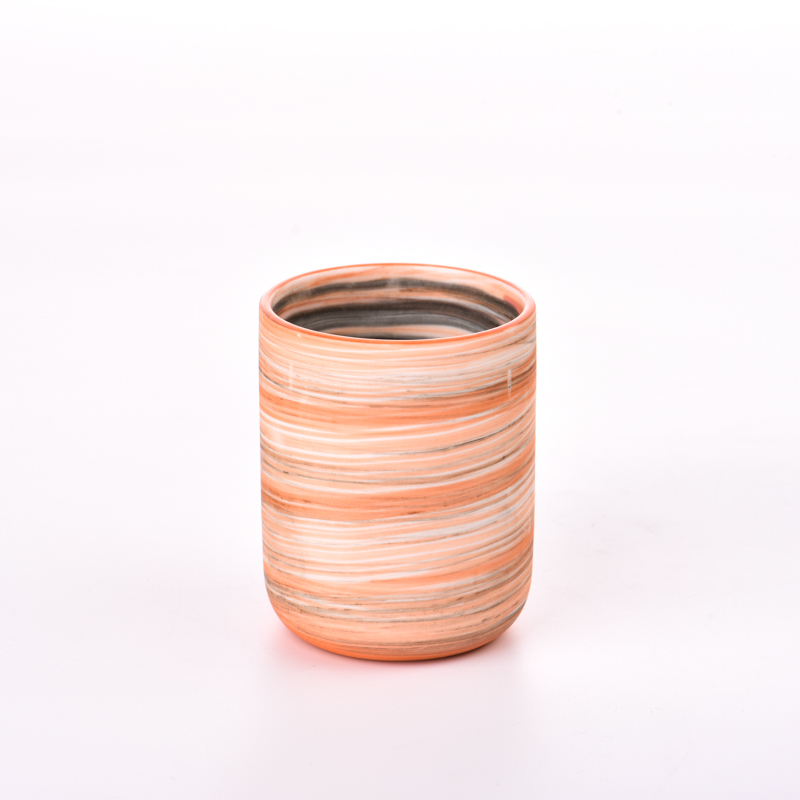 批发空蜡烛罐用于制作陶瓷蜡烛罐的家居装饰