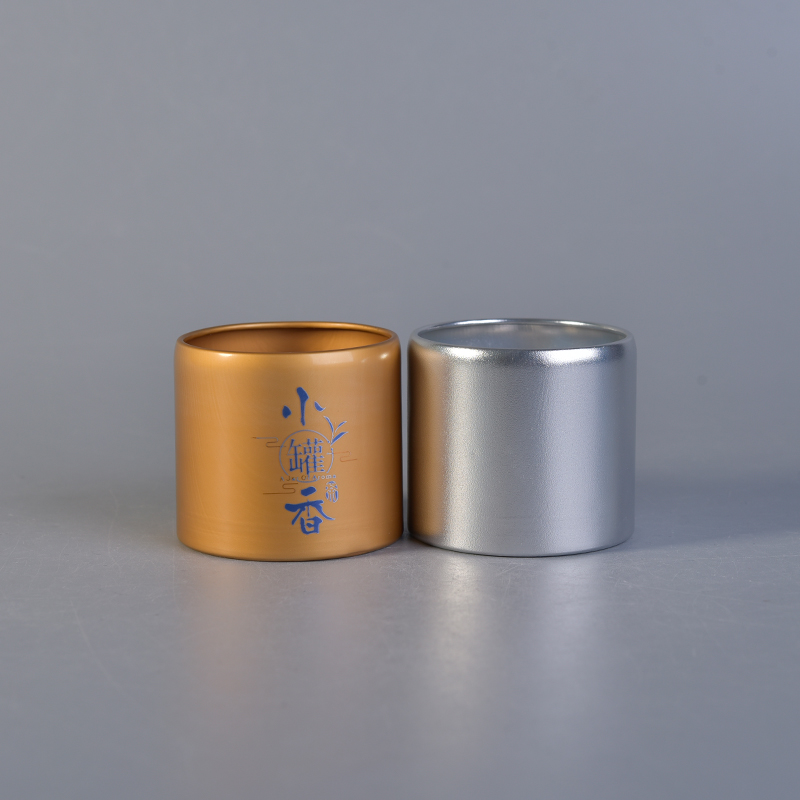 Venta al por mayor de metal coffee box gold tea containers