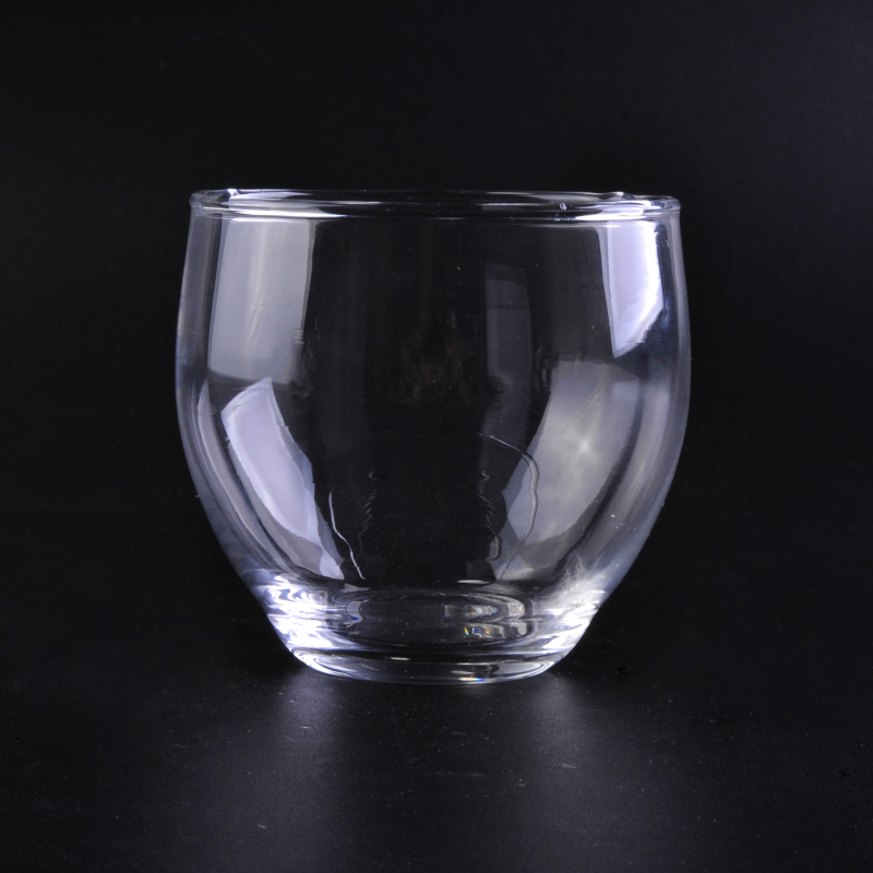 Venta al por mayor transparente ronda vasos de vidrio