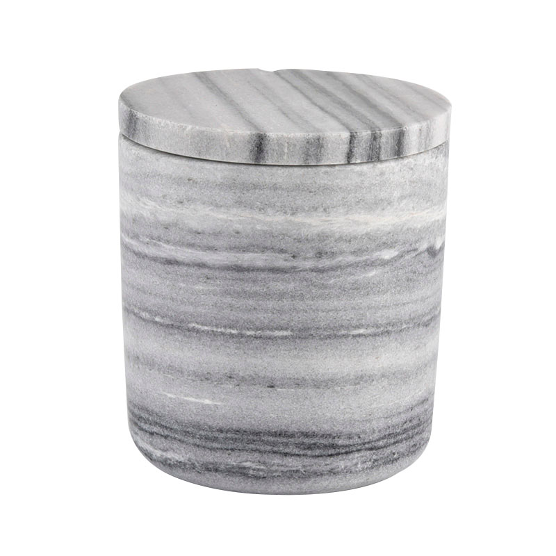 Fornitore all'ingrosso di vasetti di candele in ceramica in marmo di design moderno