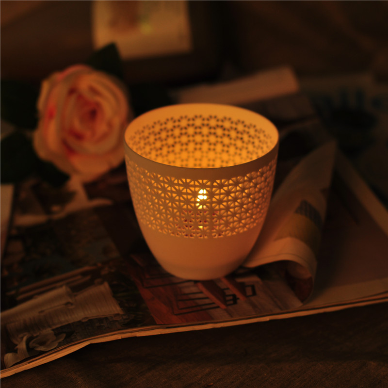Hollow Pattern Ceramic Candle Holder Wholesale