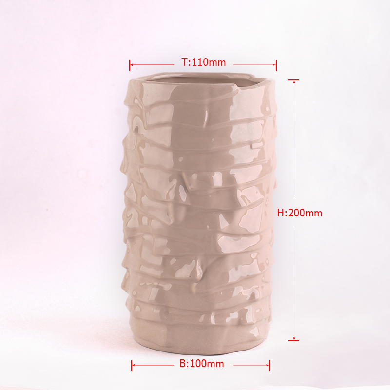 patrón de la corteza titular de la vela de cerámica