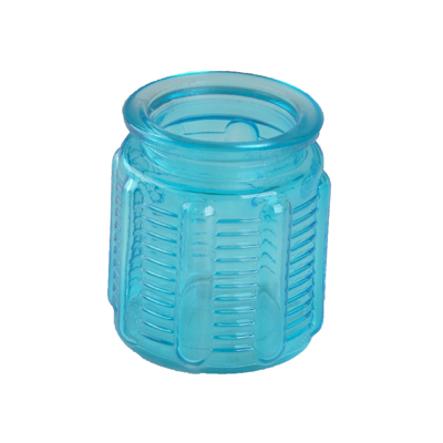 蓝色烛罐