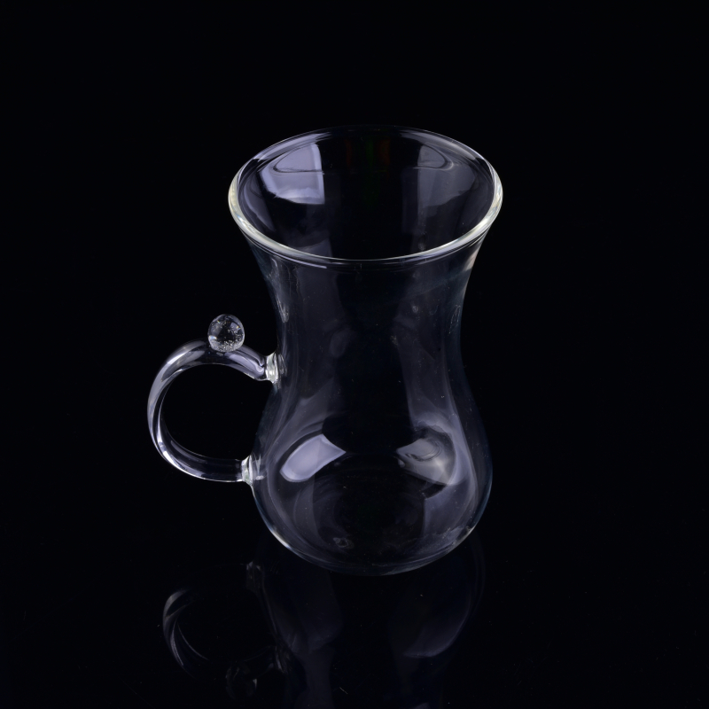 calabash shape borosilicate FDA safe glass tea cup