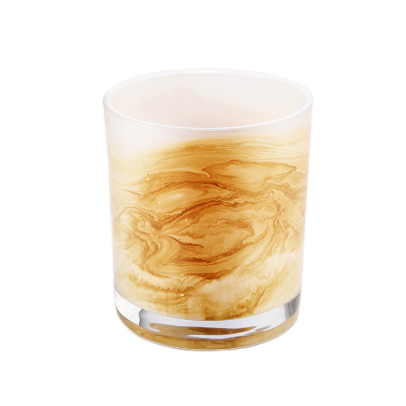 Świece pachnący luksusowy wosk sojowy biały szklany pojemnik do tworzenia świec