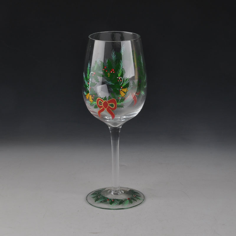 albero di Natale dipinto bicchiere di martini