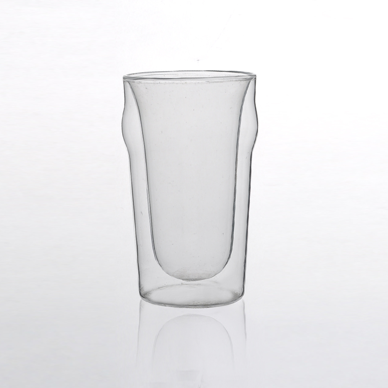 clear double wall glass for tea