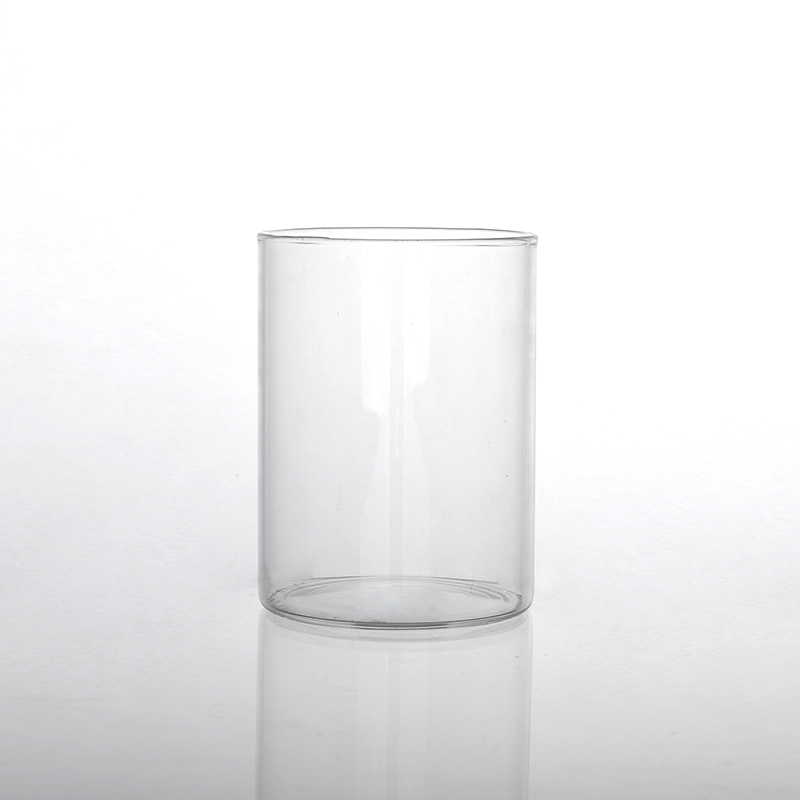clear glass candle cup