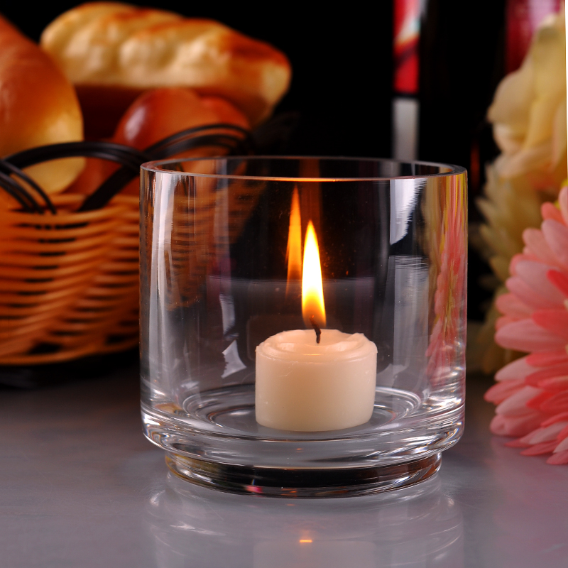 Klarglas-Kerzengläser für Dekor