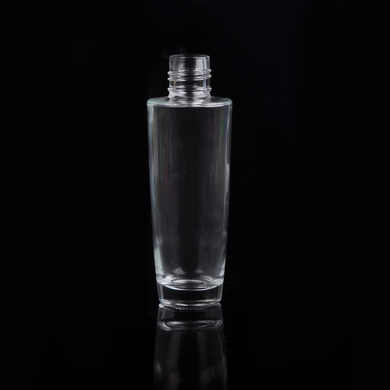 clear glass perfume bottle