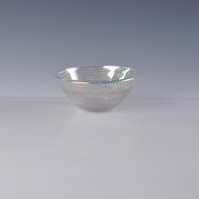 color changing clear glass bowl