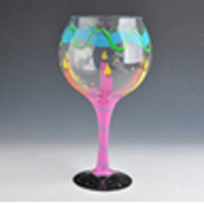 color painted martini glass