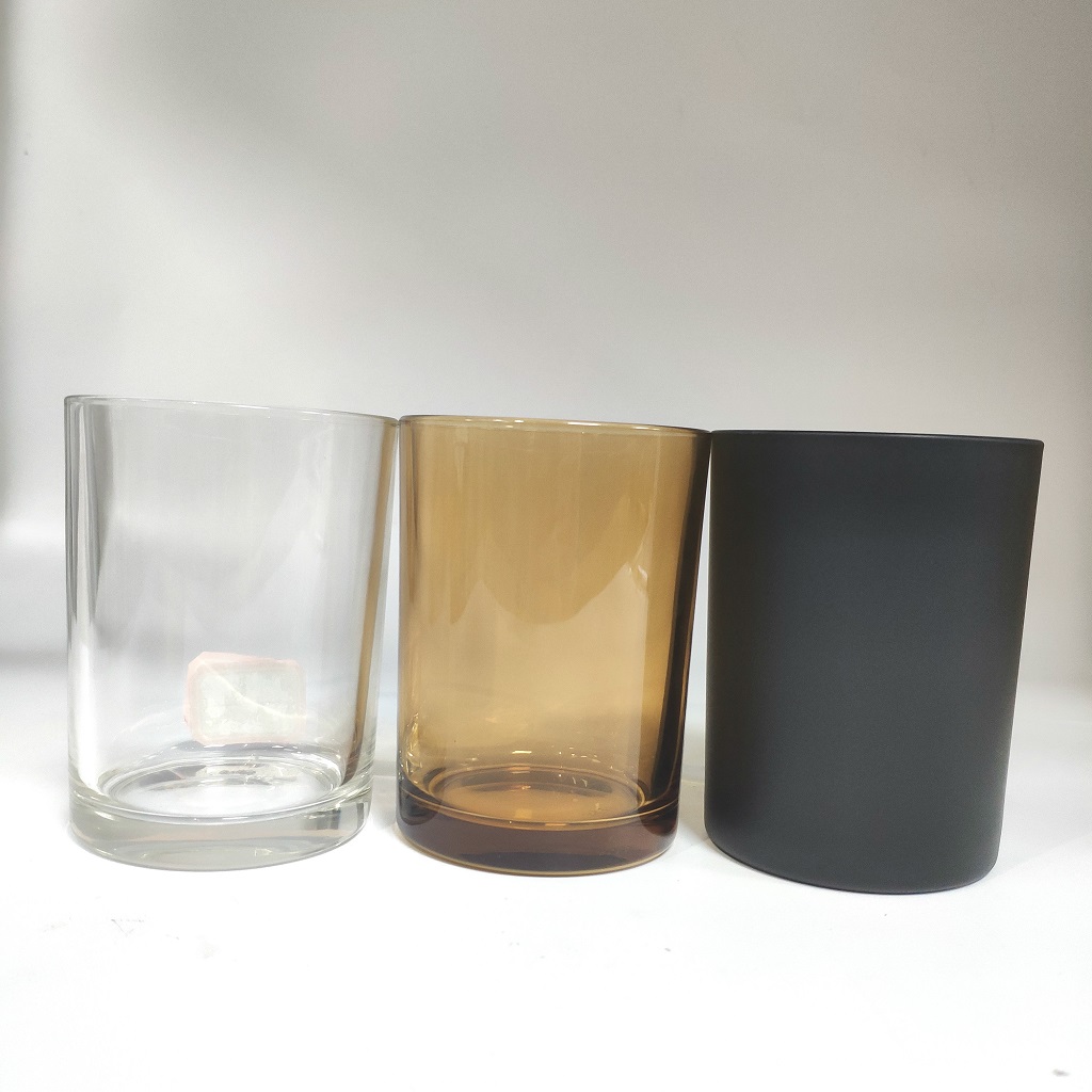 frascos de vidrio coloreado para hacer velas de 11 oz